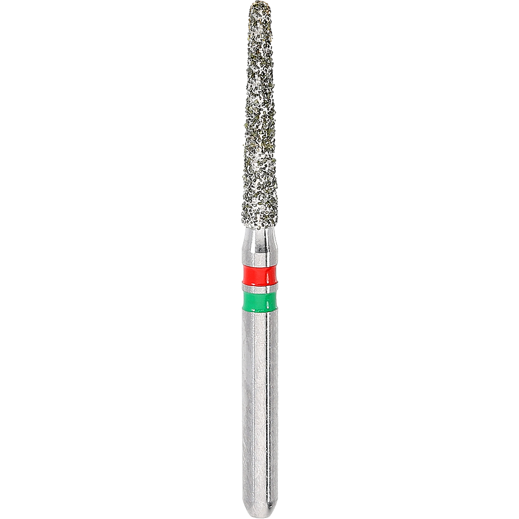 Di Tapered Round Green and Red tip Bur Size 016