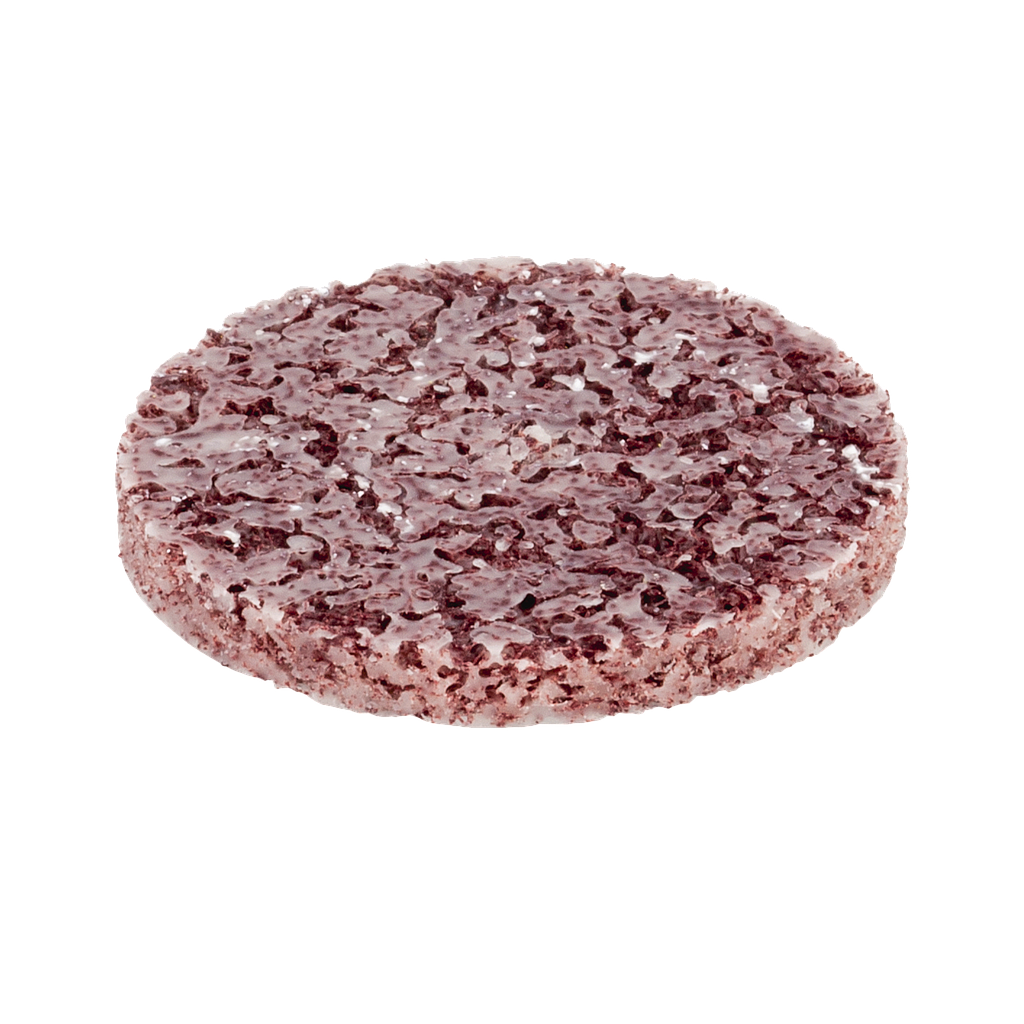 Abrasive buff with bonded fibers