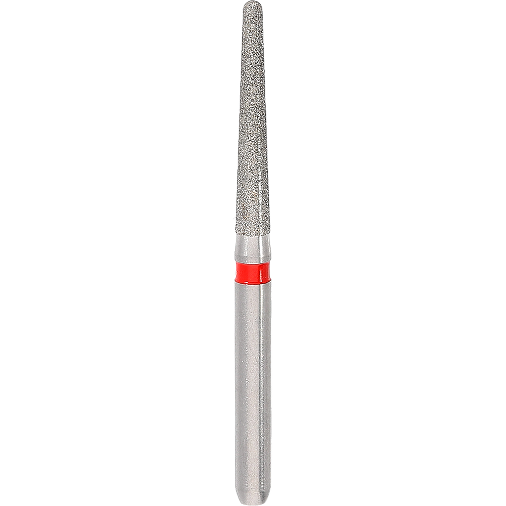 Di Red Long Tapered Round Bur Size 016