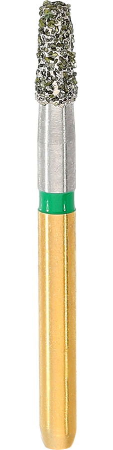 Di Special Green Short Tapered Flat Round Corner ( Inlay / Onlay ) Bur Size 018