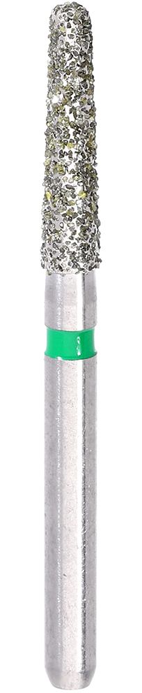 Di Green Long Tapered Flat Round Corner Bur Size 018
