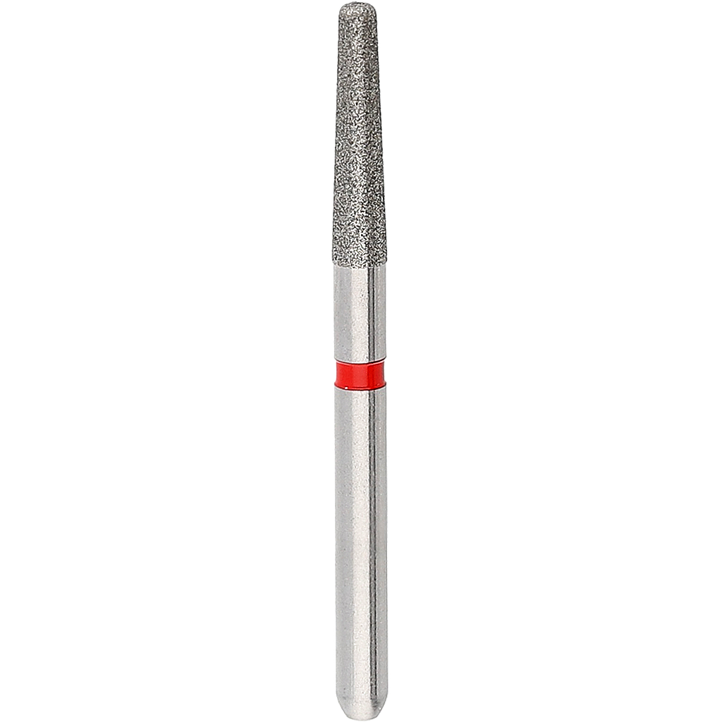 Di Red Long Tapered Flat Round Corner FL Shoulder Bur Size 017