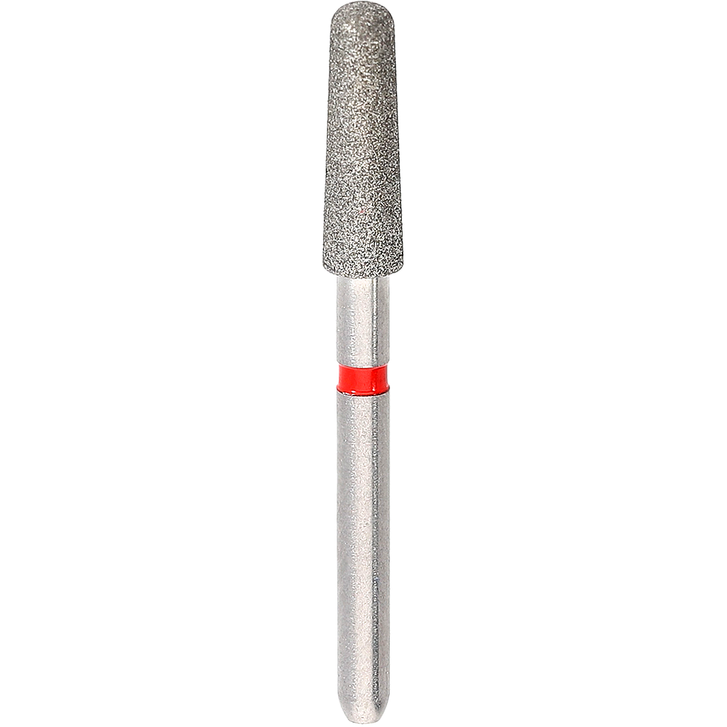 Di Red Long Tapered Flat Round Corner FL Shoulder Bur Size 024