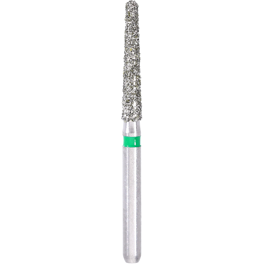 Di Green Long Tapered Round Bur Size 018