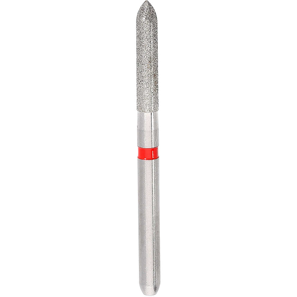 Di Red Parallel Torpedo Round End Bur Size 010