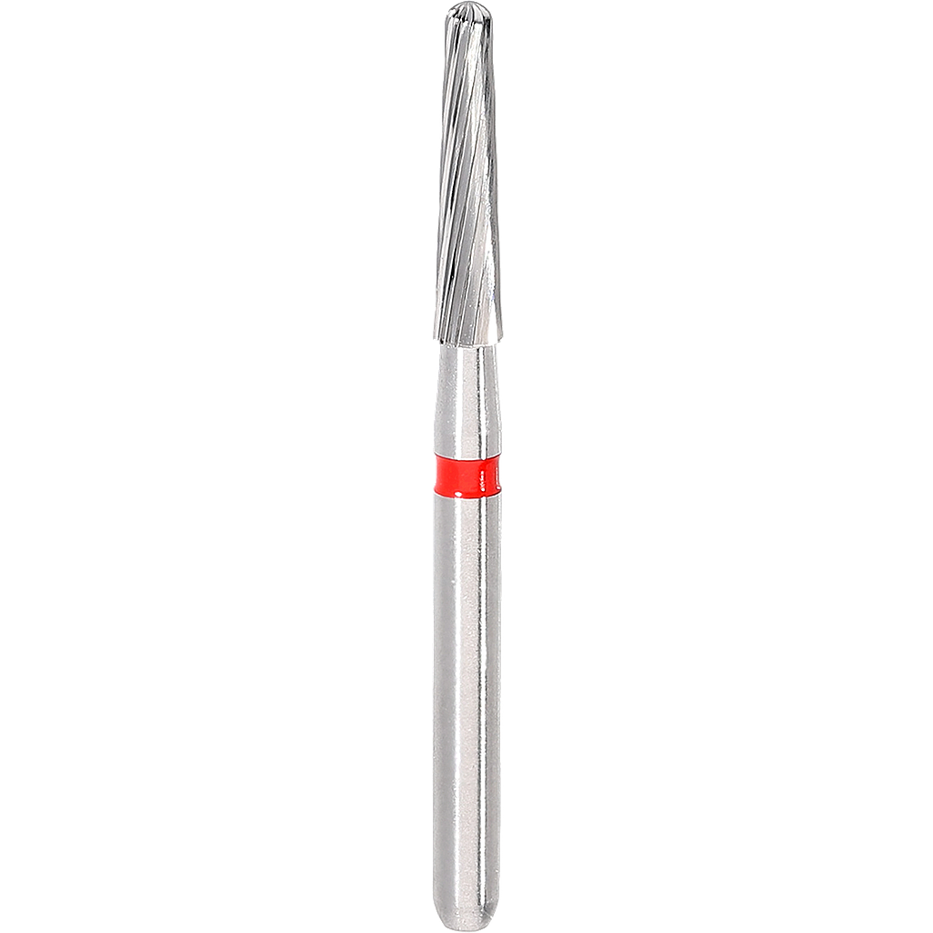 TC Red Tapered Round Bur Size 016