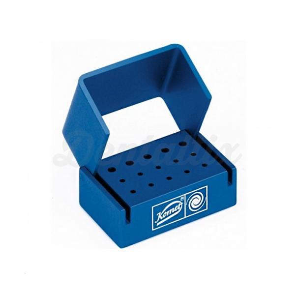 Aluminum Bur Blocks Blue 72 pcs
